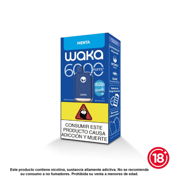 Vapeador Desechable WAKA POCKET 6000 Puffs | Oficial Colombia Vapeador Desechable WAKA POCKET 6000 Puffs | Oficial Colombia