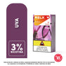 Cartucho de repuesto RELX Pod Pro 2 sabor Uva con 3% de nicotina
