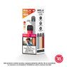 Kit RELX Essential 1+2 en Colombia. Incluye 1 dispositivo de color aleatorio y 2 cápsulas sabor Fresa y Flor de Jamaica con 3% de nicotina (2ml).
