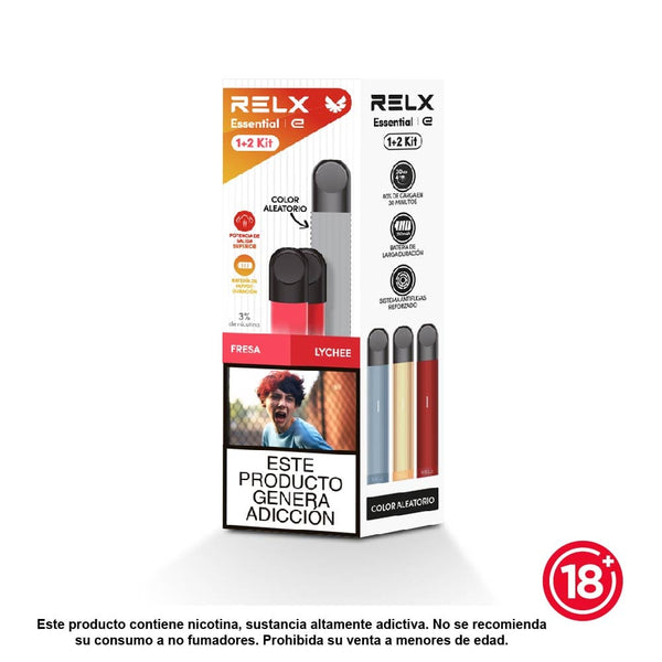 RELX Essential 1+2 Kit recargable con dispositivo y cápsula pre-cargada